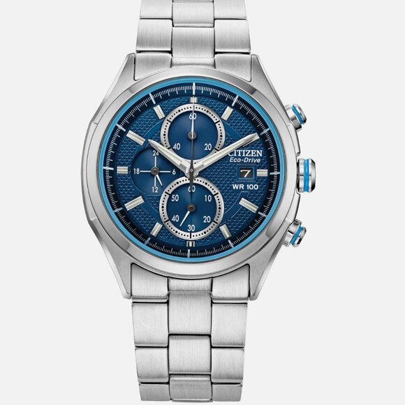 Citizen Other - Citizen Men's Sport 41mm Casual Chronograph Eco-Drive Silver Watch
